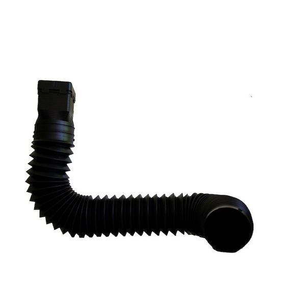 Spectra Pro Select Spectra Metal 55 in. H X 3 in. W X 4 in. L Black Plastic Downspout Extension GRNDSPTBK - main